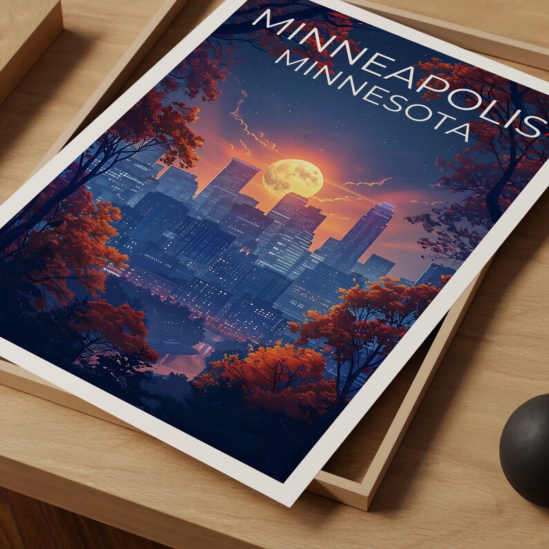 Minneapolis Poster, Minneapolis Print, Minnesota Art, Minnesota Print, Minneapolis Travel Poster, Minnesota Poster, Minneapolis Art