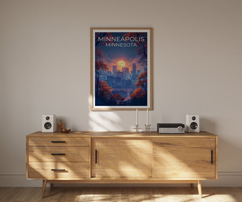 Minneapolis Poster, Minneapolis Print, Minnesota Art, Minnesota Print, Minneapolis Travel Poster, Minnesota Poster, Minneapolis Art