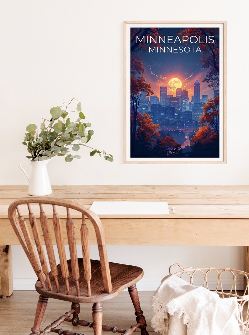 Minneapolis Poster, Minneapolis Print, Minnesota Art, Minnesota Print, Minneapolis Travel Poster, Minnesota Poster, Minneapolis Art