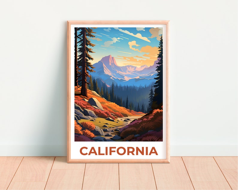 California Poster, California Print, Inyo National Forest Poster, Inyo Print, California Travel Poster, Forest Poster, California Art