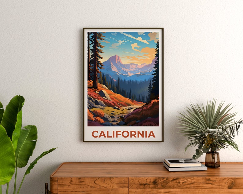 California Poster, California Print, Inyo National Forest Poster, Inyo Print, California Travel Poster, Forest Poster, California Art