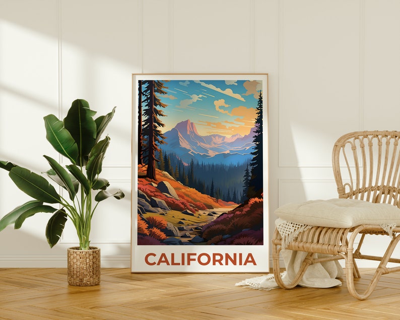 California Poster, California Print, Inyo National Forest Poster, Inyo Print, California Travel Poster, Forest Poster, California Art