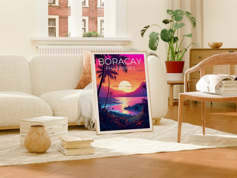 Boracay Travel Poster, Philippines Wall Art, Philippines Print, Boracay Poster, Philippines Poster, Beach Poster, Boracay Art