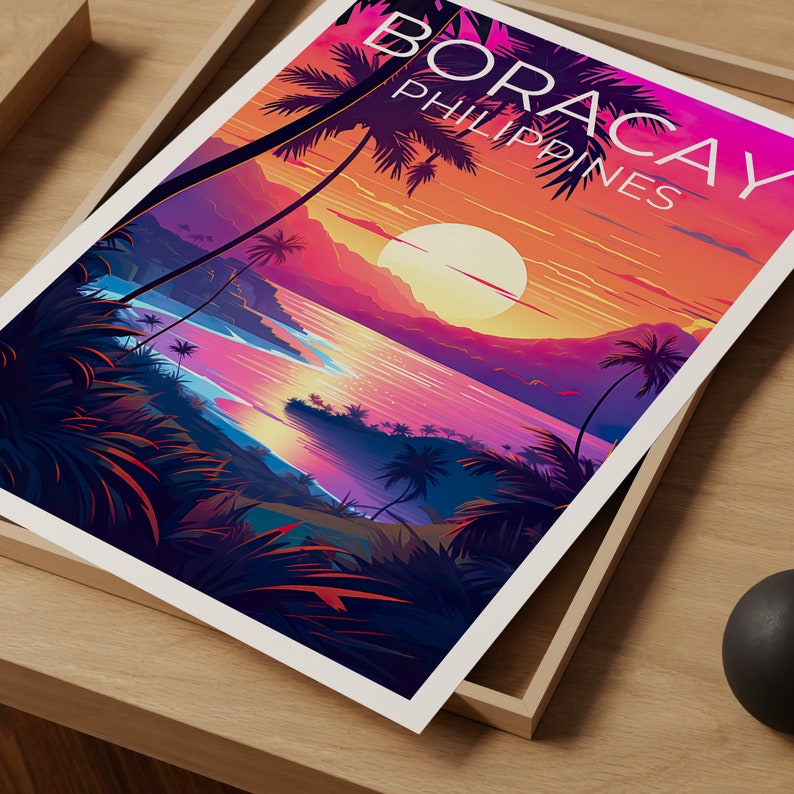 Boracay Travel Poster, Philippines Wall Art, Philippines Print, Boracay Poster, Philippines Poster, Beach Poster, Boracay Art