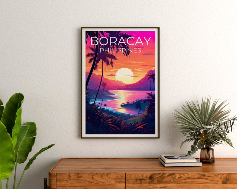 Boracay Travel Poster, Philippines Wall Art, Philippines Print, Boracay Poster, Philippines Poster, Beach Poster, Boracay Art
