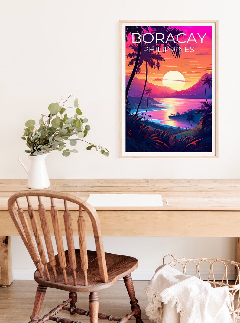 Boracay Travel Poster, Philippines Wall Art, Philippines Print, Boracay Poster, Philippines Poster, Beach Poster, Boracay Art