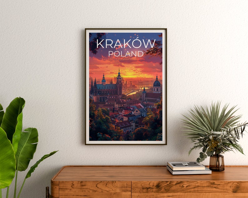 Kraków Poster, Kraków Print, Poland Art, Krakow Poster, Poland Travel Poster, Krakow Print, Europe Poster