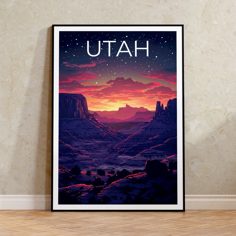 Utah Poster, Utah Print, Desert Poster, Outdoors Print, Utah Travel Poster, Utah Art, Capitol Reef Poster