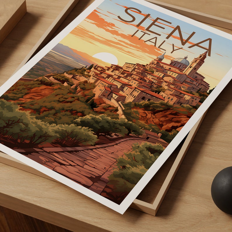 Siena Travel Poster, Italy Wall Art, Italy Print, Siena Poster, Italy Poster, City Poster, Siena Art