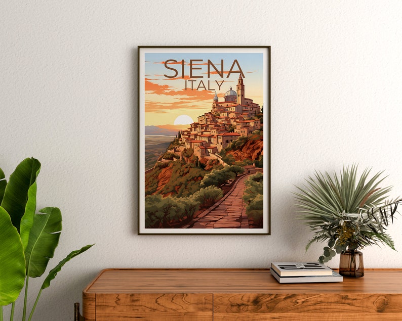 Siena Travel Poster, Italy Wall Art, Italy Print, Siena Poster, Italy Poster, City Poster, Siena Art