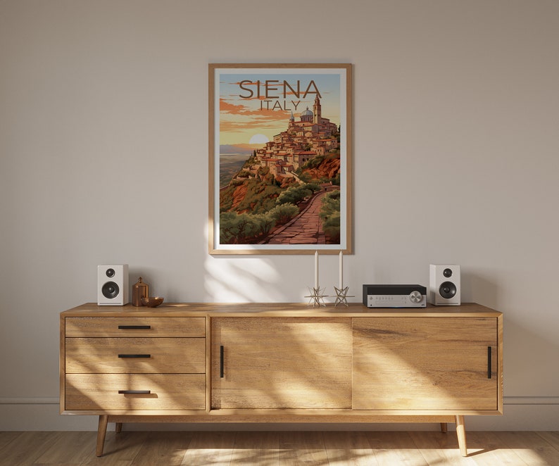 Siena Travel Poster, Italy Wall Art, Italy Print, Siena Poster, Italy Poster, City Poster, Siena Art