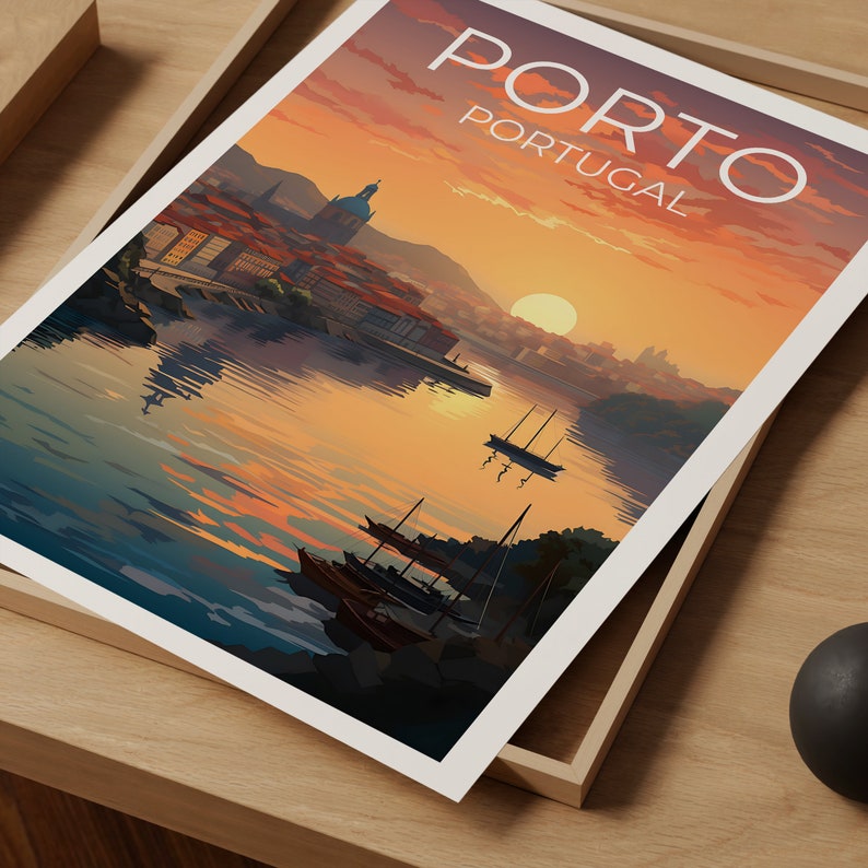 Porto Travel Poster, Portugal Wall Art, Portugal Print, Porto Poster, Portugal Poster, City Poster, Porto Art