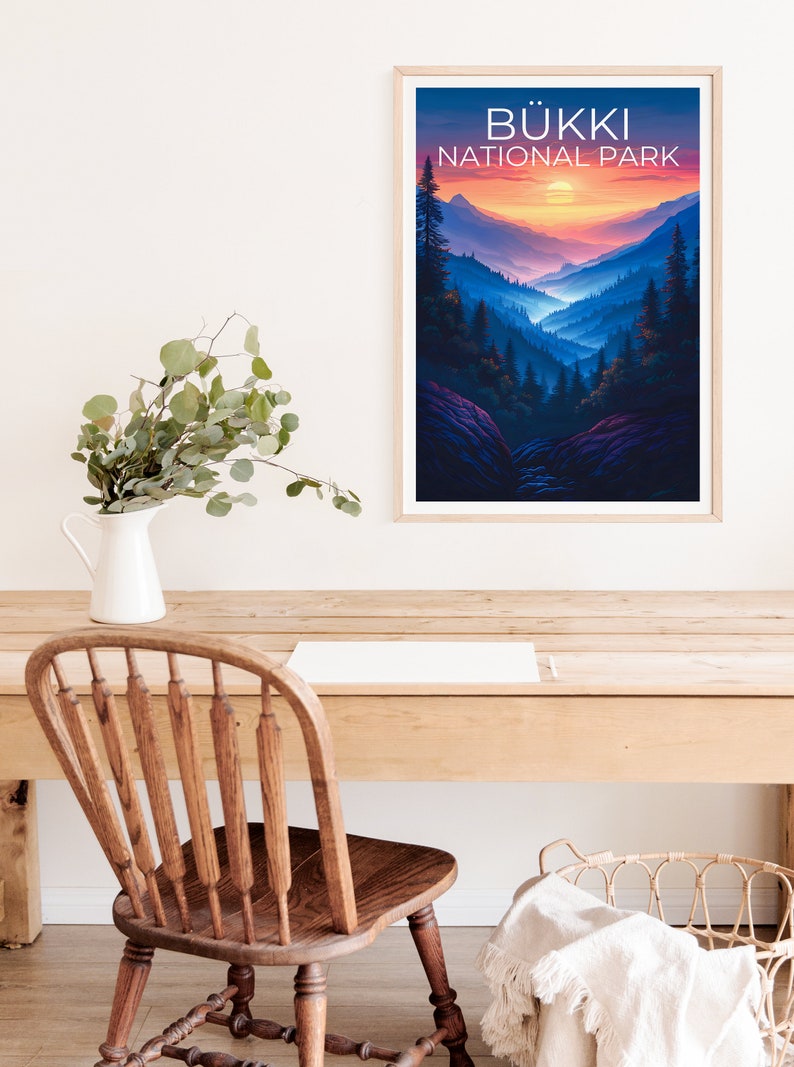 Bükki National Park Poster, Hungary Print, Hungary Poster, Forest Poster, Mountain Poster, Hungary Art, Hiking Poster