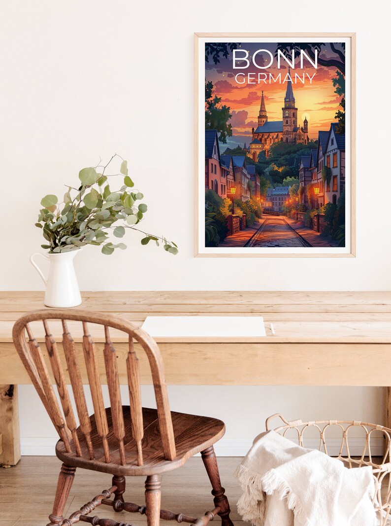 Bonn Poster, Bonn Print, Germany Poster, Germany Print, Bonn Travel Poster, Europe Poster, Bonn Art