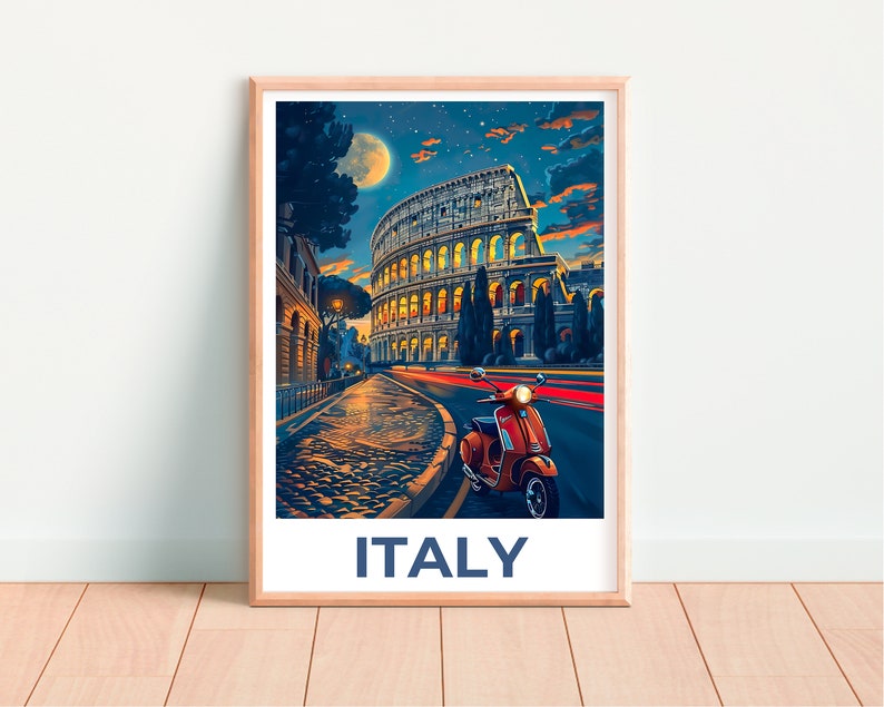 Italy Poster, Italy Print, Rome Poster, Rome Print, Italy Travel Poster, Colosseum Art, Colosseum Poster