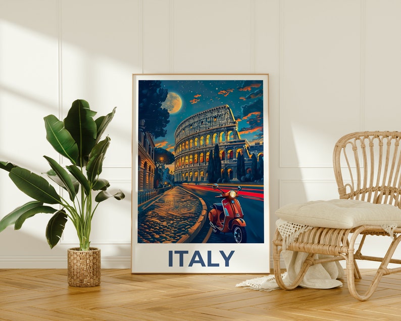 Italy Poster, Italy Print, Rome Poster, Rome Print, Italy Travel Poster, Colosseum Art, Colosseum Poster