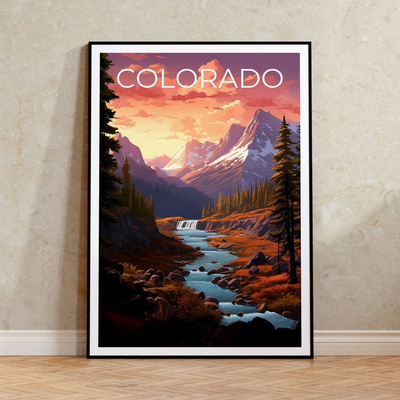 Colorado Travel Poster, Rockies Poster, Rockies Print, Colorado Poster, Rocky Mountains Poster, Rockies Poster, Colorado Print