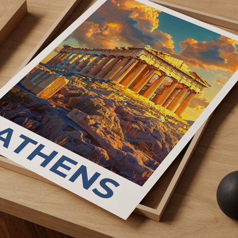Athens Poster, Athens Print, Parthenon Poster, Parthenon Print, Greece Travel Poster, Greece Print, Athens Art