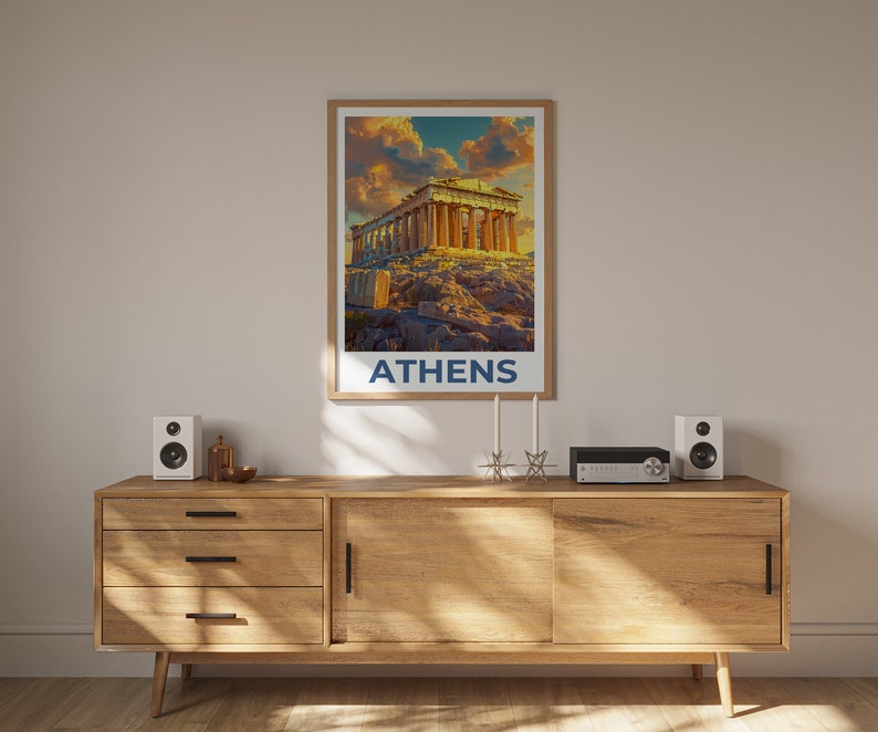 Athens Poster, Athens Print, Parthenon Poster, Parthenon Print, Greece Travel Poster, Greece Print, Athens Art