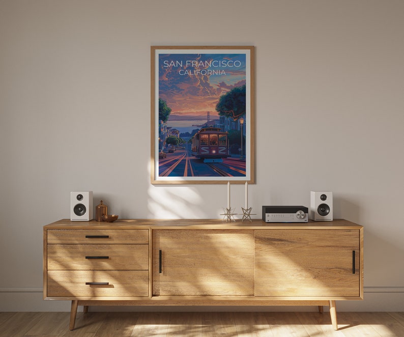 San Francisco Travel Poster, California Wall Art, California Print, San Francisco Poster, California Poster, City Poster, Wall Decor