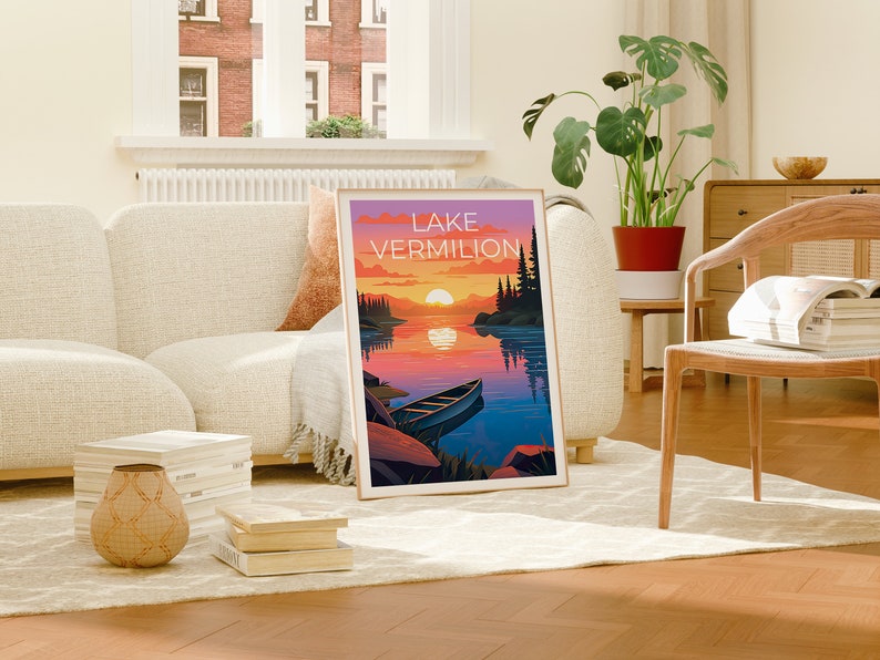 Lake Vermilion Poster, Lake Vermilion Print, Minnesota Art, Minnesota Print, Lake Vermilion Poster, Lake Poster, Minnesota Gift
