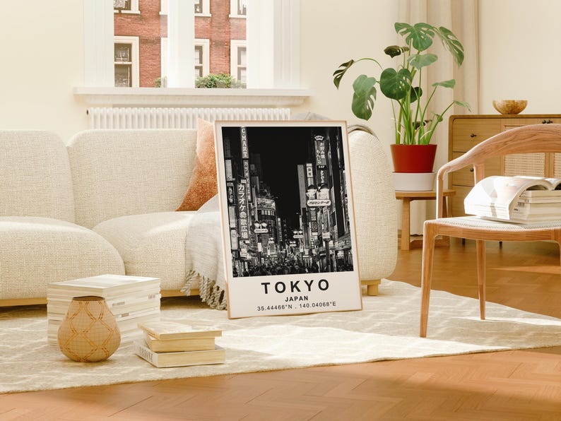 Tokyo Poster, Japan Travel Print, Asia Art, Tokyo Photo Poster, City Poster, Scenic Wall Art, Home Decor, Birthday Gift