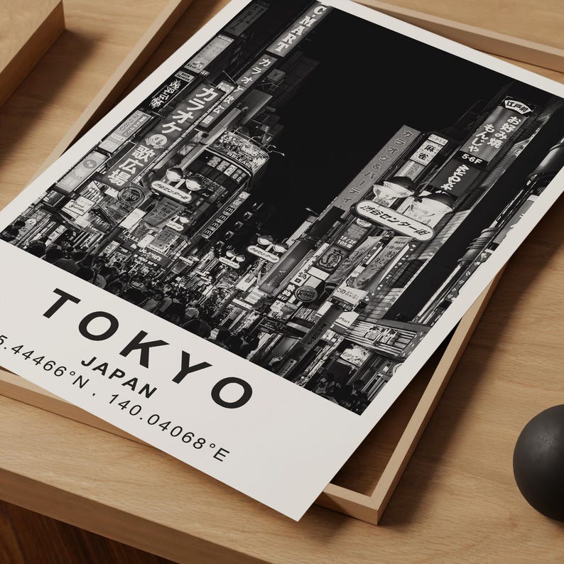 Tokyo Poster, Japan Travel Print, Asia Art, Tokyo Photo Poster, City Poster, Scenic Wall Art, Home Decor, Birthday Gift