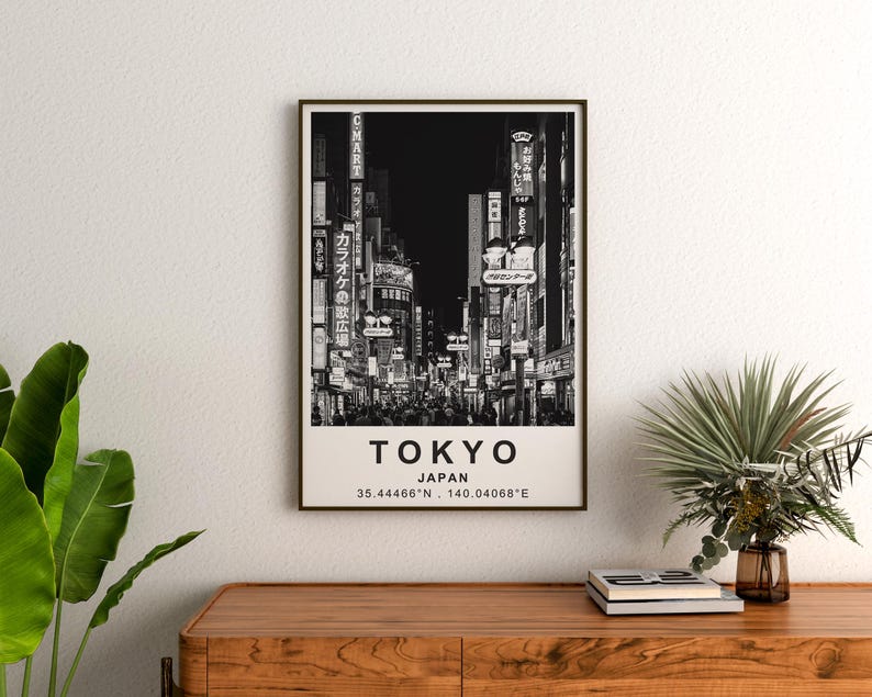 Tokyo Poster, Japan Travel Print, Asia Art, Tokyo Photo Poster, City Poster, Scenic Wall Art, Home Decor, Birthday Gift