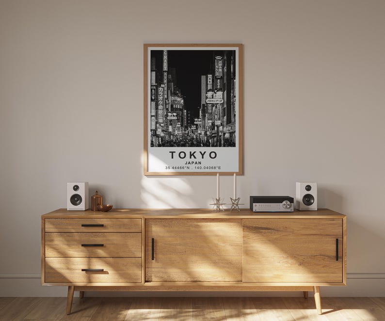 Tokyo Poster, Japan Travel Print, Asia Art, Tokyo Photo Poster, City Poster, Scenic Wall Art, Home Decor, Birthday Gift