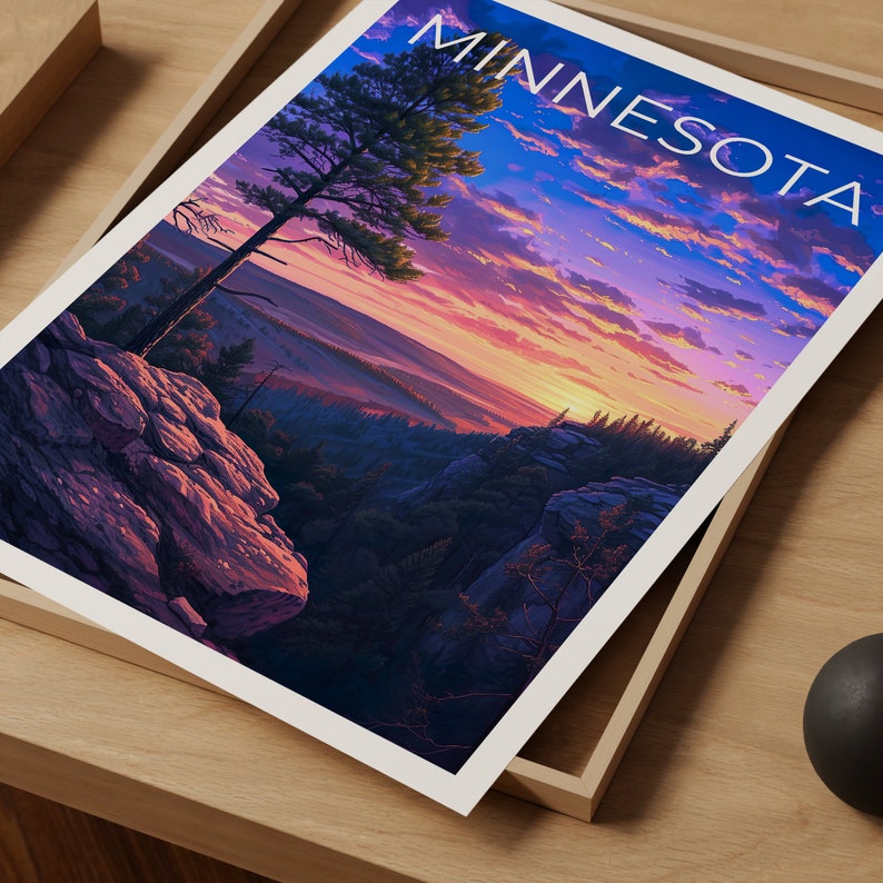 Minnesota Reiseposter, Minnesota Wandkunst, Minnesota Druck, Minnesota Poster, Natur Poster, Minnesota Wanddekoration
