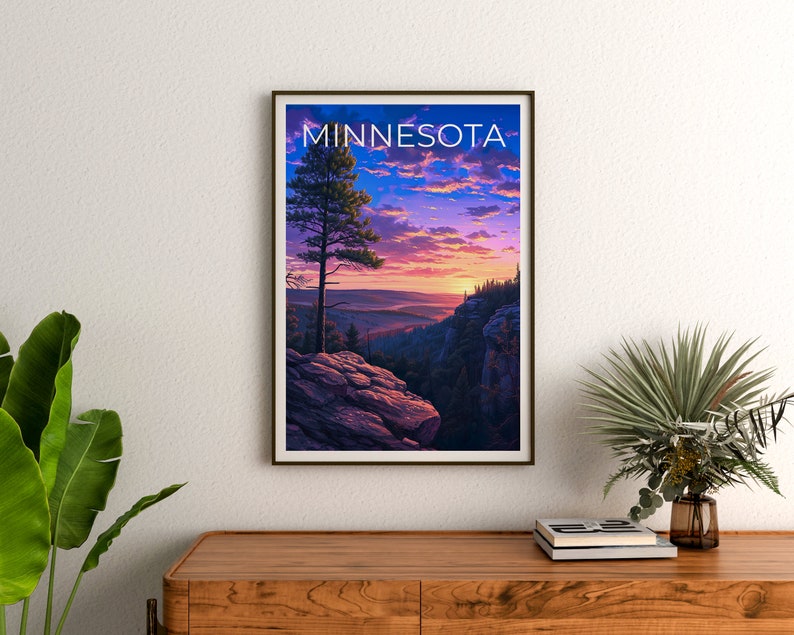 Minnesota Reiseposter, Minnesota Wandkunst, Minnesota Druck, Minnesota Poster, Natur Poster, Minnesota Wanddekoration