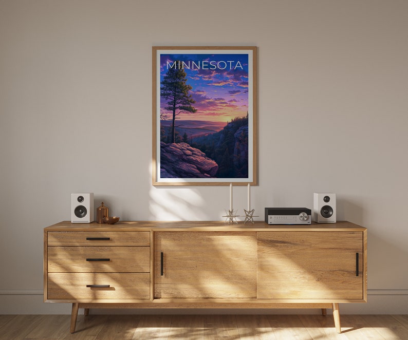 Minnesota Reiseposter, Minnesota Wandkunst, Minnesota Druck, Minnesota Poster, Natur Poster, Minnesota Wanddekoration