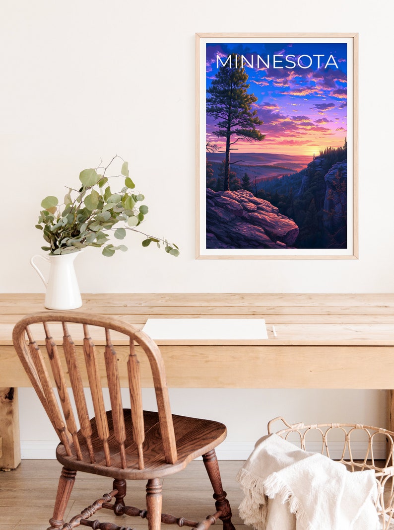 Minnesota Reiseposter, Minnesota Wandkunst, Minnesota Druck, Minnesota Poster, Natur Poster, Minnesota Wanddekoration