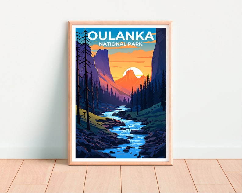 Oulanka Travel Poster, Finland Wall Art, Finland Print, Oulanka Poster, Finland Poster, Nature Poster, Oulanka Art