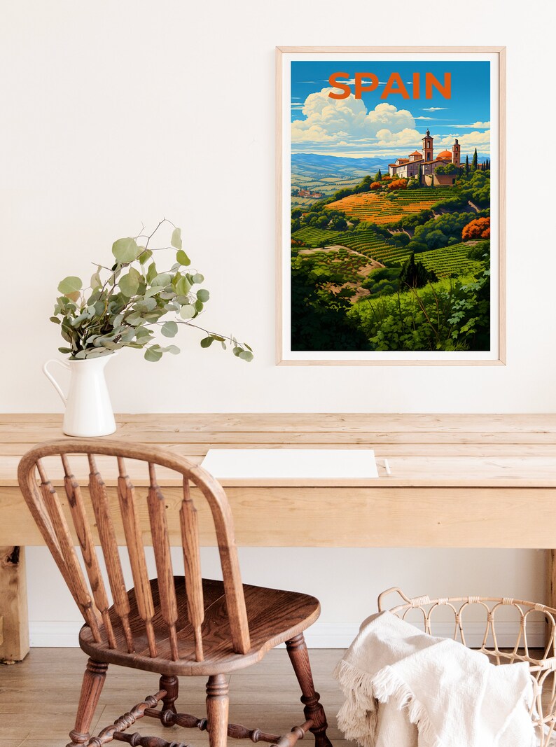 Spain Travel Poster, Spain Poster, Andalusia Print, Andalusia Poster, Rural Poster, Europe Poster, Spain Print