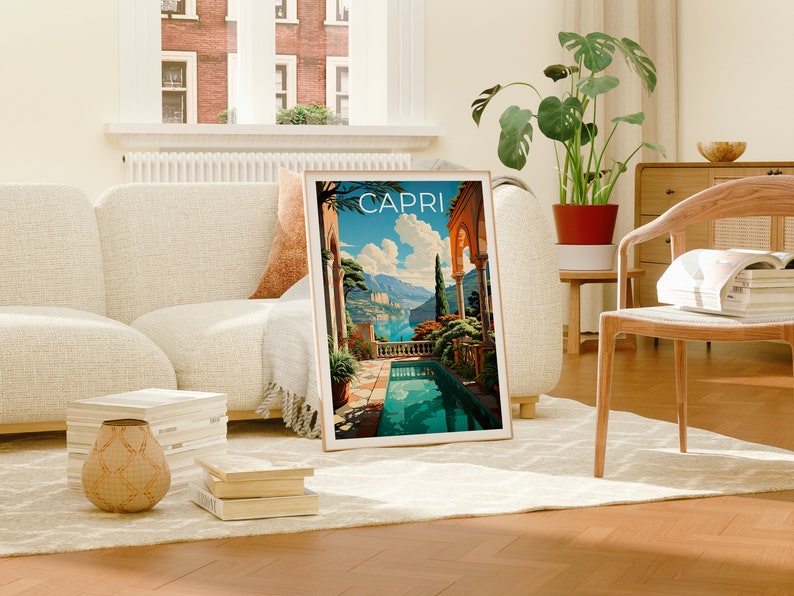 Capri Poster, Capri Print, Italy Poster, Italy Print, Capri Travel Poster, Italy Art, Capri Art