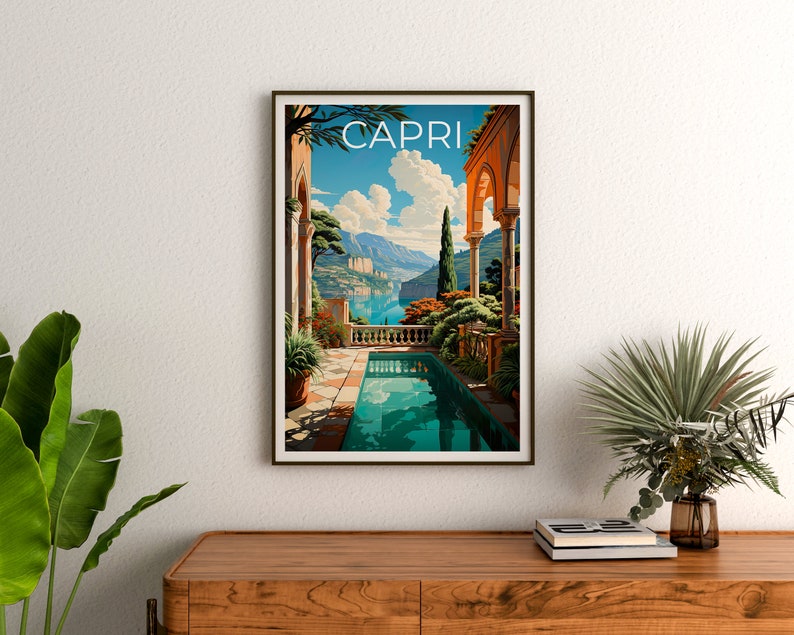 Capri Poster, Capri Print, Italy Poster, Italy Print, Capri Travel Poster, Italy Art, Capri Art