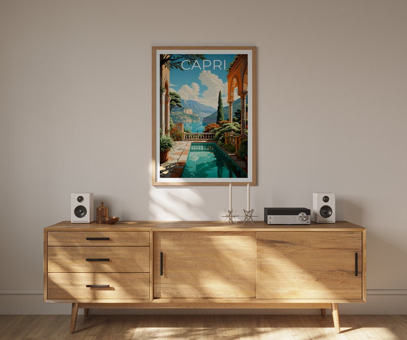 Capri Poster, Capri Print, Italy Poster, Italy Print, Capri Travel Poster, Italy Art, Capri Art