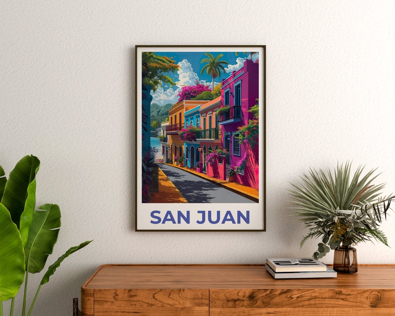 San Juan Poster, San Juan Print, Puerto Rico Poster, Puerto Rico Print, San Juan Travel Poster, Island Art, San Juan Art