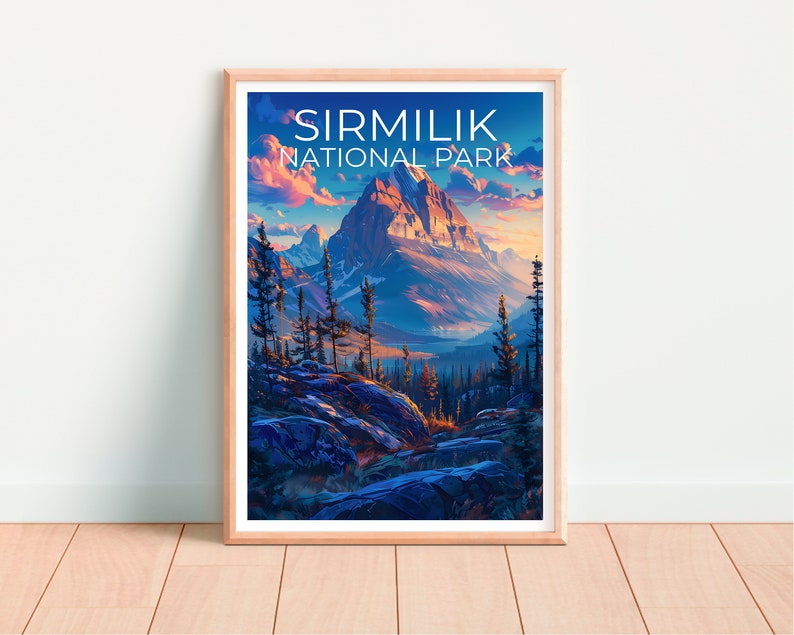 Sirmilik National Park Poster, Sirmilik Print, Canada Poster, Canada Print, Sirmilik Travel Poster, Canada Art, Sirmilik Art