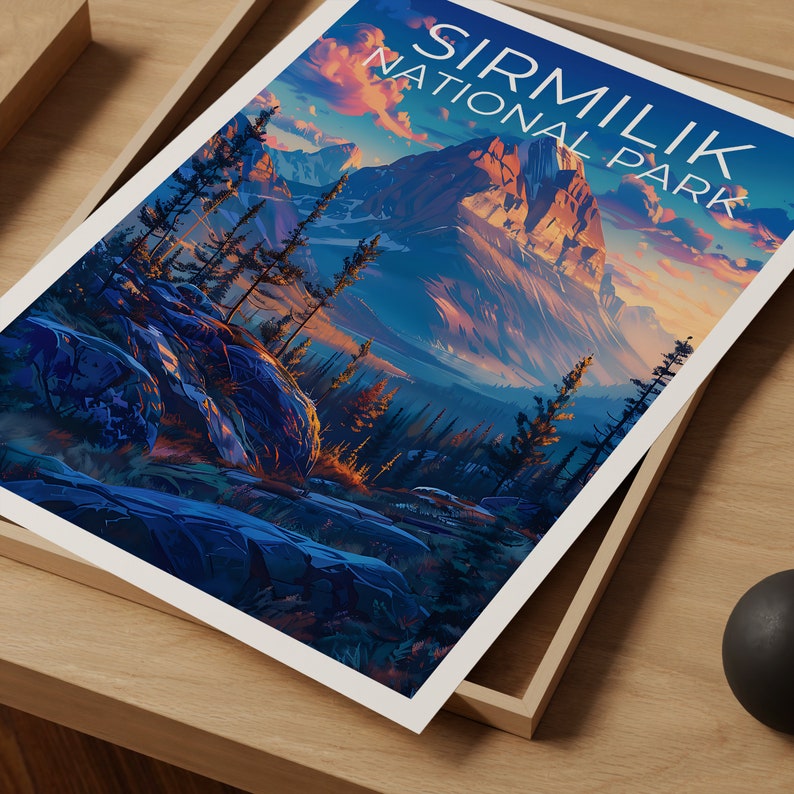 Sirmilik National Park Poster, Sirmilik Print, Canada Poster, Canada Print, Sirmilik Travel Poster, Canada Art, Sirmilik Art