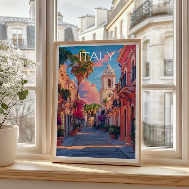 Lecce Poster, Italy Travel Print, Europe Art, Italian Architecture Illustration, Scenic Wall Art, Home Decor, Birthday Gift
