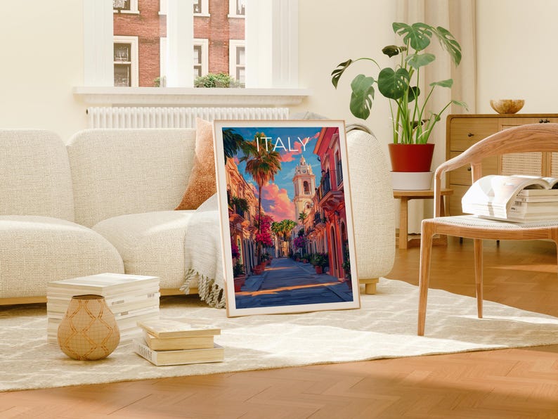 Lecce Poster, Italy Travel Print, Europe Art, Italian Architecture Illustration, Scenic Wall Art, Home Decor, Birthday Gift