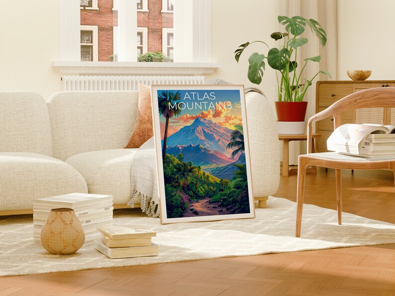 Atlas Mountains Poster, Atlas Mountains Print, Africa Poster, Africa Print, Atlas Mountains Travel Poster, Atlas Mountains Art