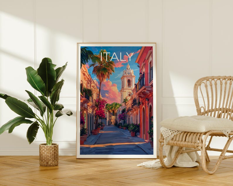 Lecce Poster, Italy Travel Print, Europe Art, Italian Architecture Illustration, Scenic Wall Art, Home Decor, Birthday Gift