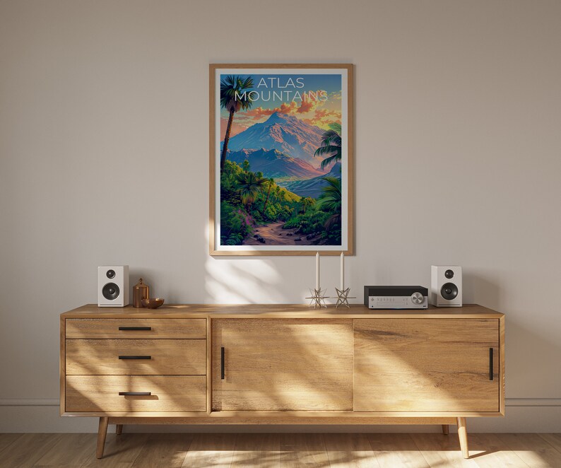 Atlas Mountains Poster, Atlas Mountains Print, Africa Poster, Africa Print, Atlas Mountains Travel Poster, Atlas Mountains Art