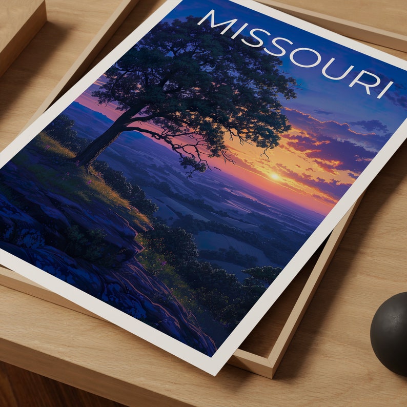 Missouri Travel Poster, Missouri Wall Art, Missouri Print, Missouri Poster, Nature Poster, Missouri Art