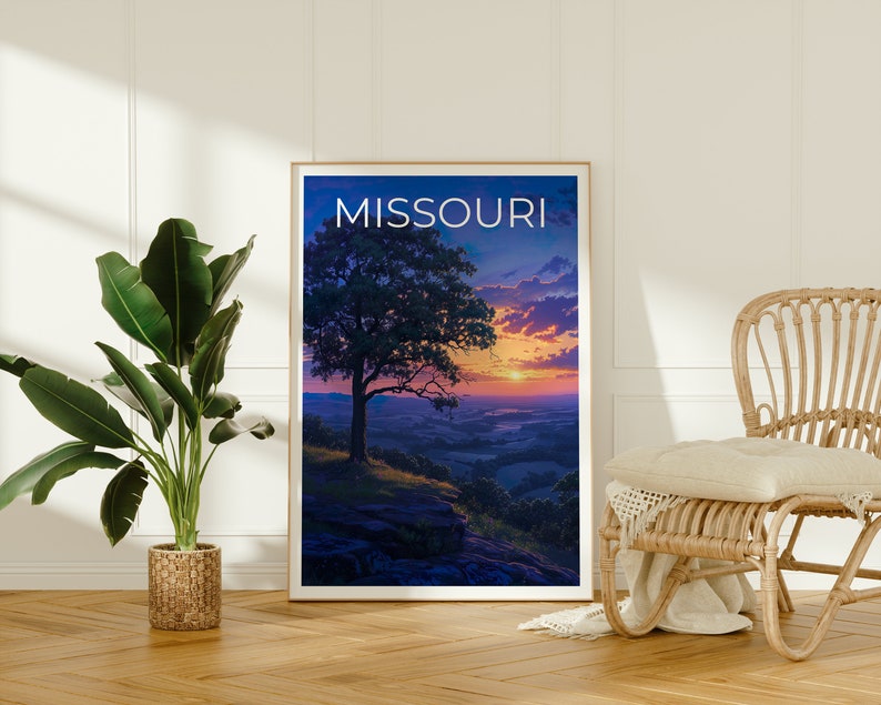 Missouri Travel Poster, Missouri Wall Art, Missouri Print, Missouri Poster, Nature Poster, Missouri Art
