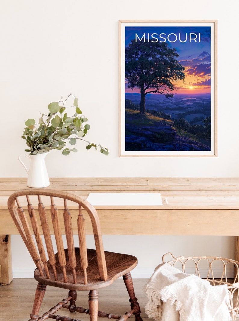 Missouri Travel Poster, Missouri Wall Art, Missouri Print, Missouri Poster, Nature Poster, Missouri Art