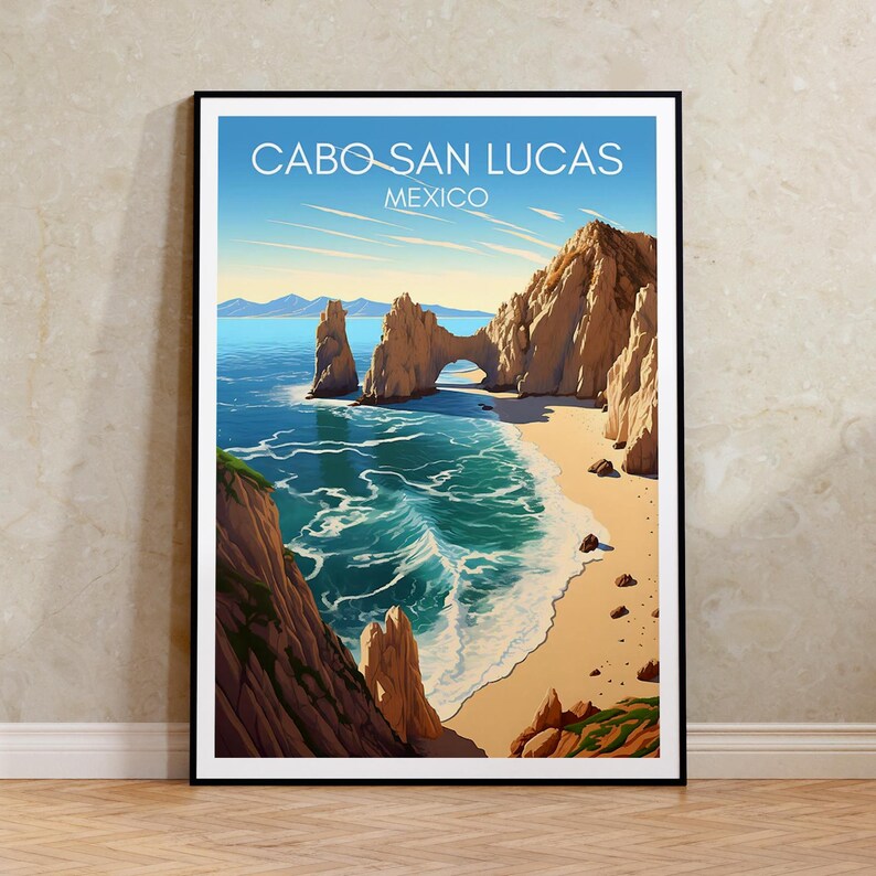 Cabo San Lucas Poster, Mexico Wall Art, Mexico Print, Cabo San Lucas Poster, Beach Poster, Nature Poster, Mexico Art